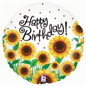 18 inch Sunny Sunflower Birthday