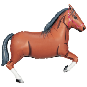 43 inch brown horse mylar balloon