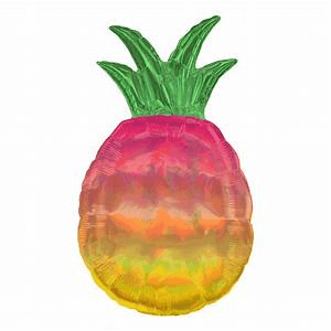 31 inch Iridescent Pineapple Holographic balloon