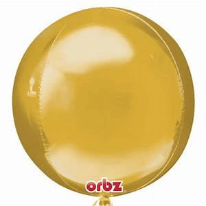 16 inch Gold Orbz Balloon