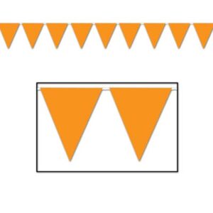 Orange Pennant Banner