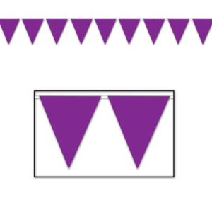 Purple Pennant Banner
