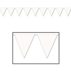 White Pennant Banner