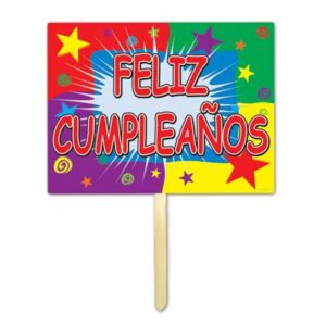 Feliz Cumpleano Yard Sign