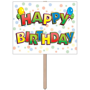 Happy Birthday Yard Sign