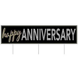 Jumbo Happy Anniversary Yard Sign