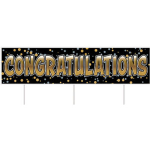 Jumbo Congrats Yard Sign