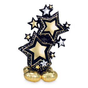 Star Cluster Black Air Filled Airloonz