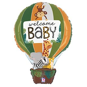 30 inch Welcome Baby Animal Jungle