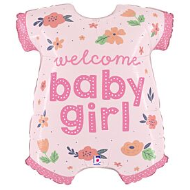 31 inch Welcome Baby Girl Onesie