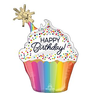 31 inch Confetti Sprinkles B-Day Cupcake