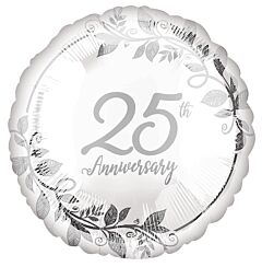 18 inch 25th Anniversary Silver