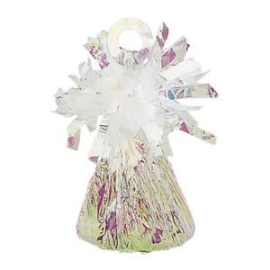 Balloon Weight White Iridescent