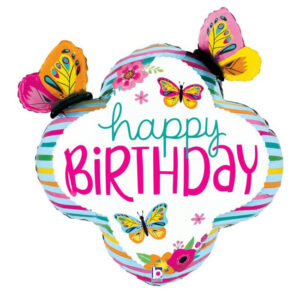 30-Inch Happy Birthday Butterfly Frame