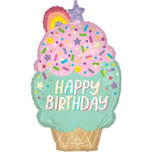 30-Inch Happy Birthday Birthday Ice Cream