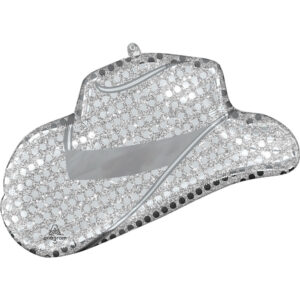 33-Inch Disco Silver Western Hat