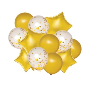 Dozen Balloon Bouquet (Gold)