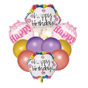 Dozen Birthday Balloon Bouquet (Misc Birthday Balloons)