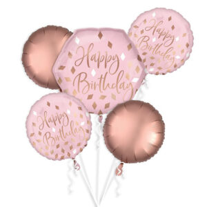Blush Birthday Balloon Bouquet