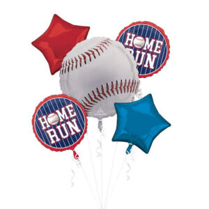 Baseball Homerun Balloon Bouquet